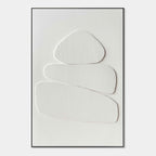 Wabi Sabi 3D Textured Minimalist Wall Art - Still Cairn