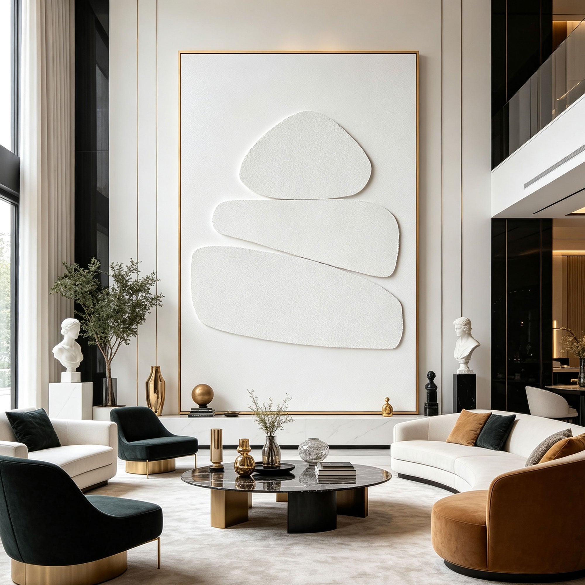 Wabi Sabi 3D Textured Minimalist Wall Art - Still Cairn
