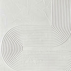 3D Textured Scandinavian Geometric Canvas Art - Stone Current