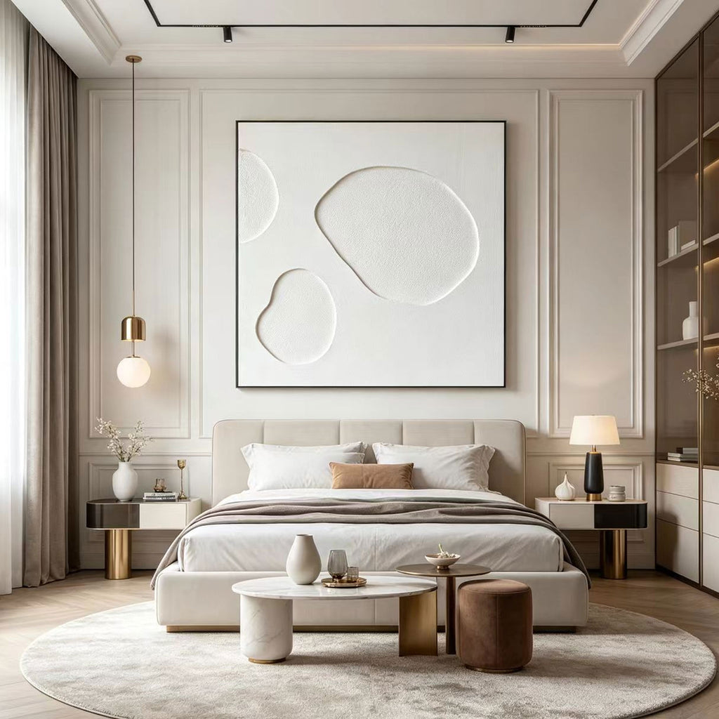 Wabi Sabi 3D Textured Minimalist Wall Art - Stone Drift