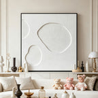 Wabi Sabi 3D Textured Minimalist Wall Art - Stone Drift