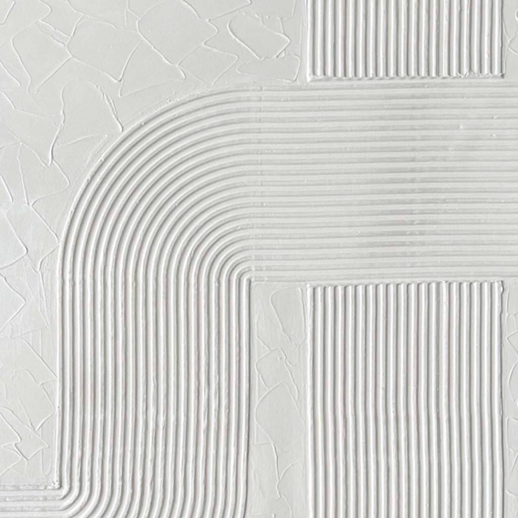 3D Textured Scandinavian Geometric Artwork - Twin Passage