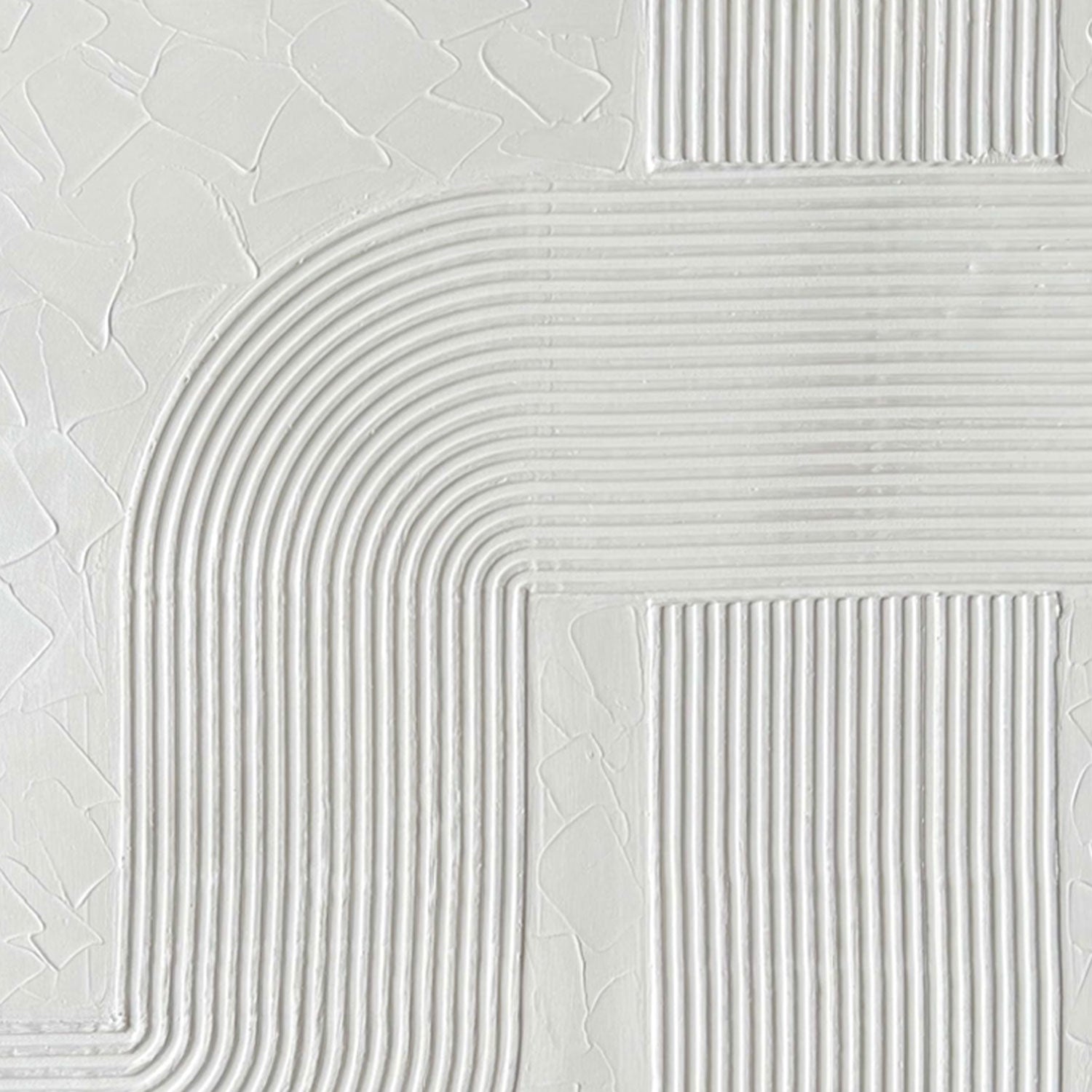 3D Textured Scandinavian Geometric Artwork - Twin Passage