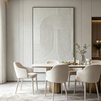 3D Textured Scandinavian Geometric Artwork - Twin Passage