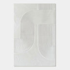 3D Textured Scandinavian Geometric Artwork - Twin Passage