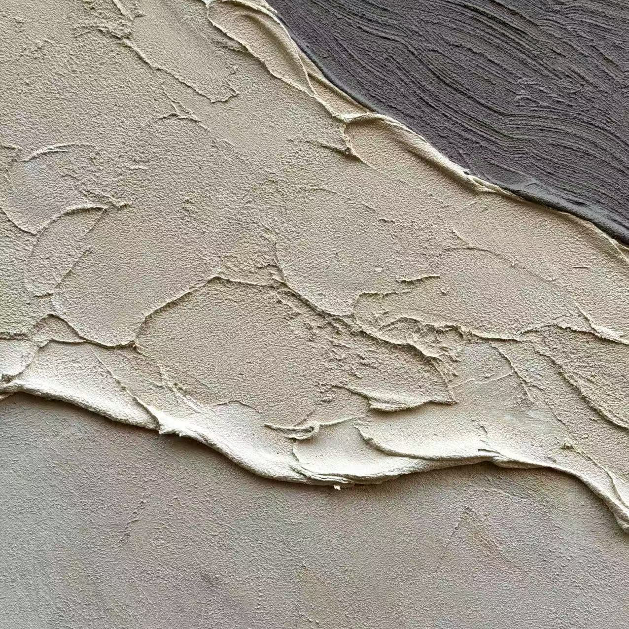 Wabi Sabi canvas art with textured beige/gray abstract design for contemporary spaces at Lumi Gallery