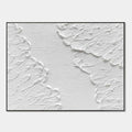 Wabi Sabi 3D Textured Abstract Wall Art - White Rift