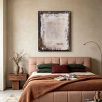 Wabi Sabi Minimalist White Wall Art - White Threshold