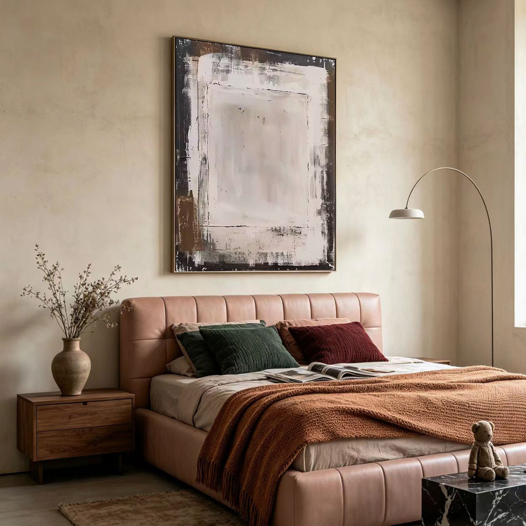 Wabi Sabi Minimalist White Wall Art - White Threshold