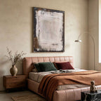 Wabi Sabi Minimalist White Wall Art - White Threshold