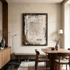 Wabi Sabi Minimalist White Wall Art - White Threshold