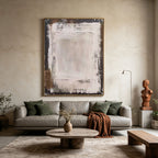 Wabi Sabi Minimalist White Wall Art - White Threshold
