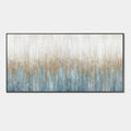 Minimalist White and Blue Modern Wall Art - Winter Veil